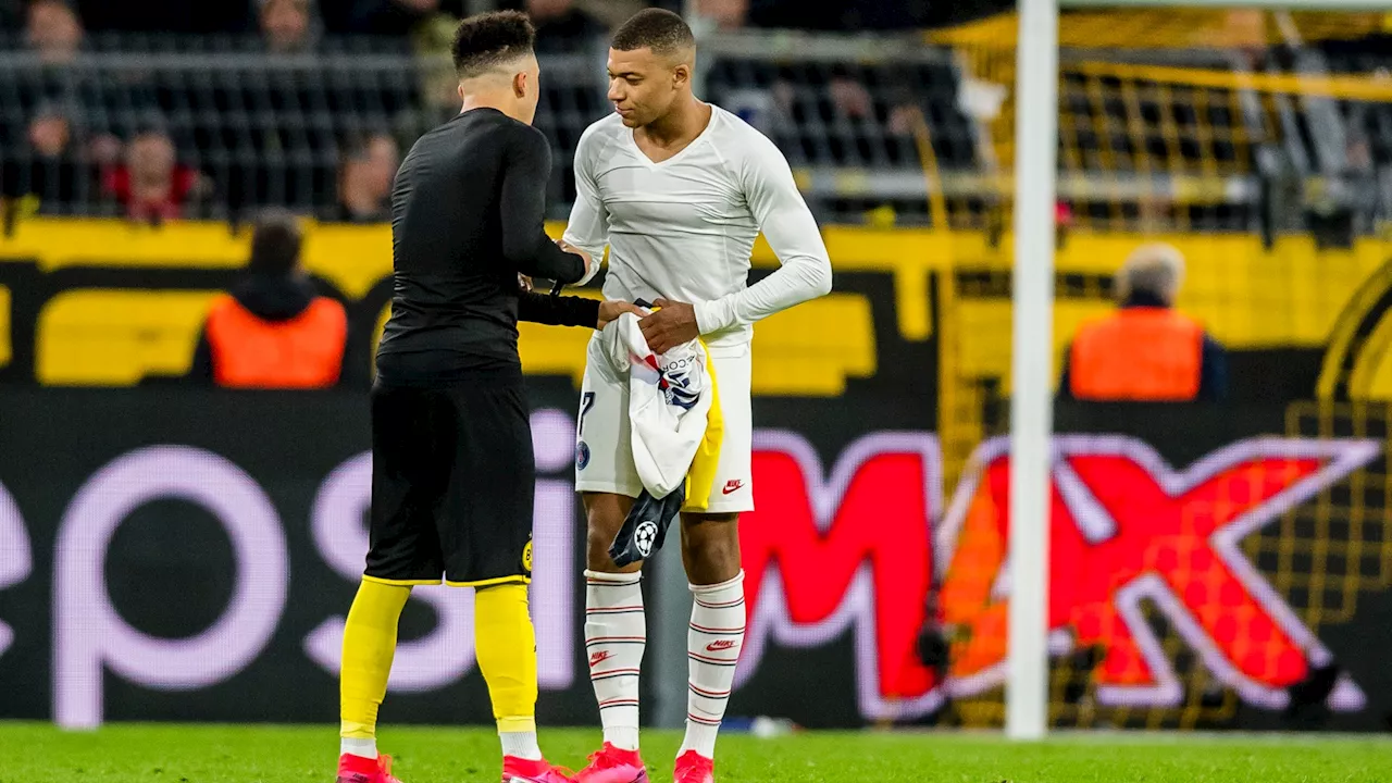 – Kylian Mbappe’s message to Jadon Sancho after dazzling PSG star in first meeting as pair...