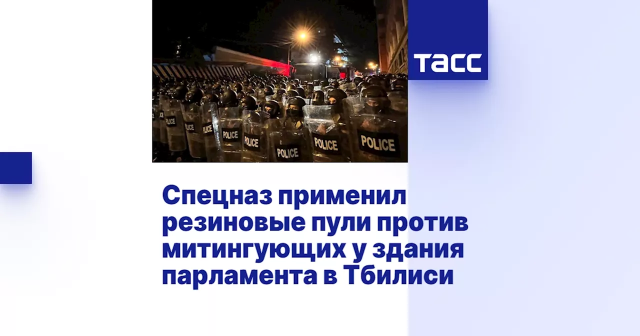 Спецназ применил резиновые пули против митингующих у здания парламента в Тбилиси