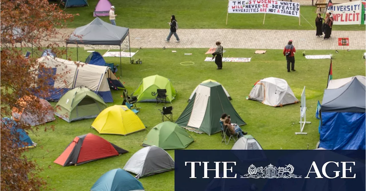 Inside the growing protest tent cities of Melbourne and Monash universities