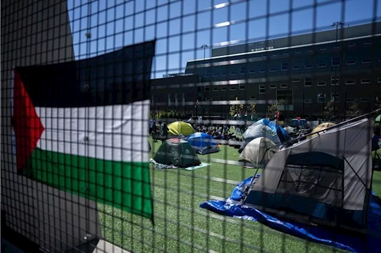 Pro-Palestinian protest camp emerges at second B.C. university