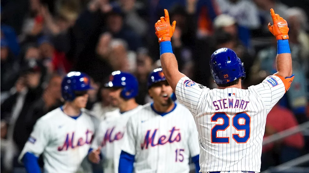 Stewart hits three-run homer to lead Mets past Cubs