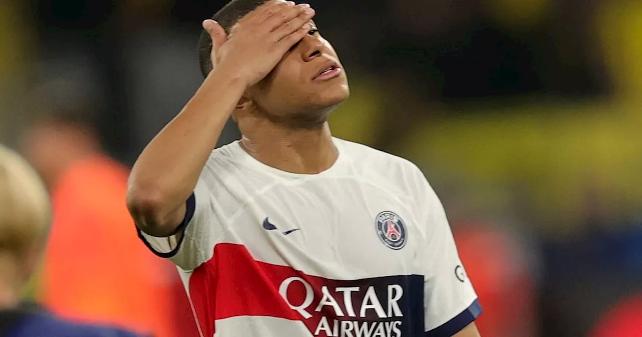 Borussia Dortmund le amargó el rato al París Saint Germain y a Kylian Mbappé