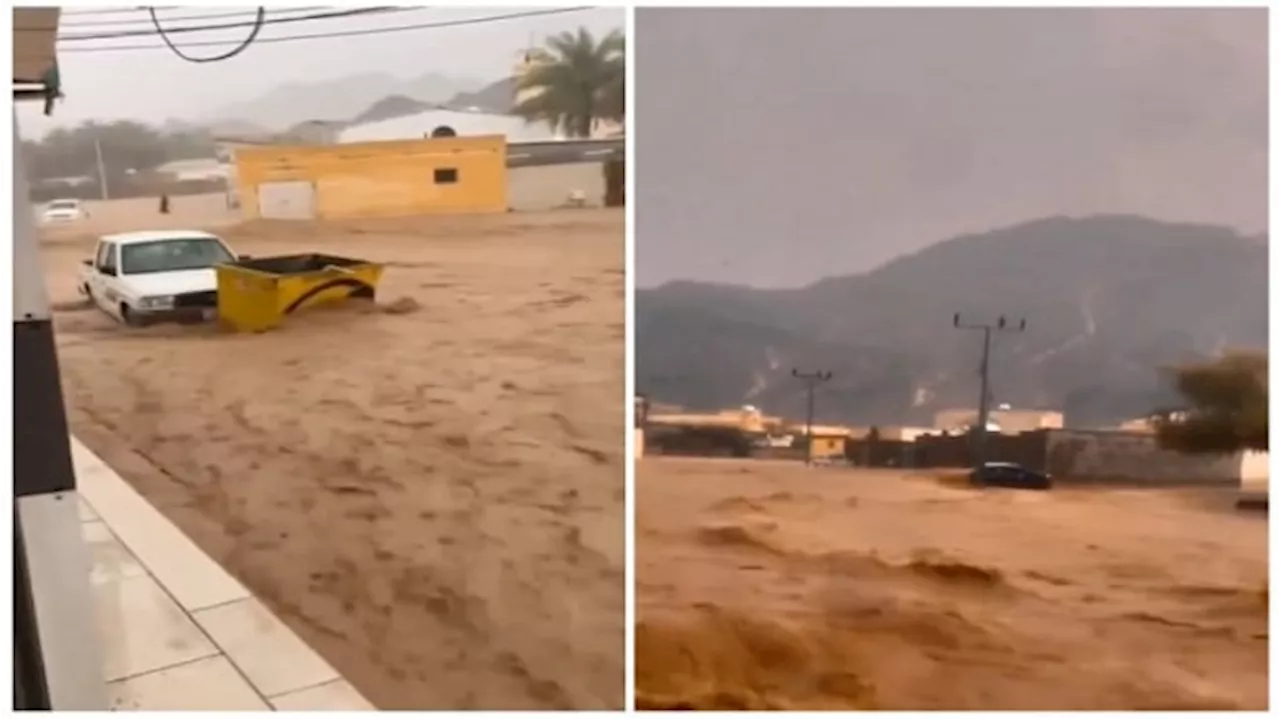 Hujan Lebat Mengguyur Arab Saudi, Madinah Diterjang Banjir Bandang