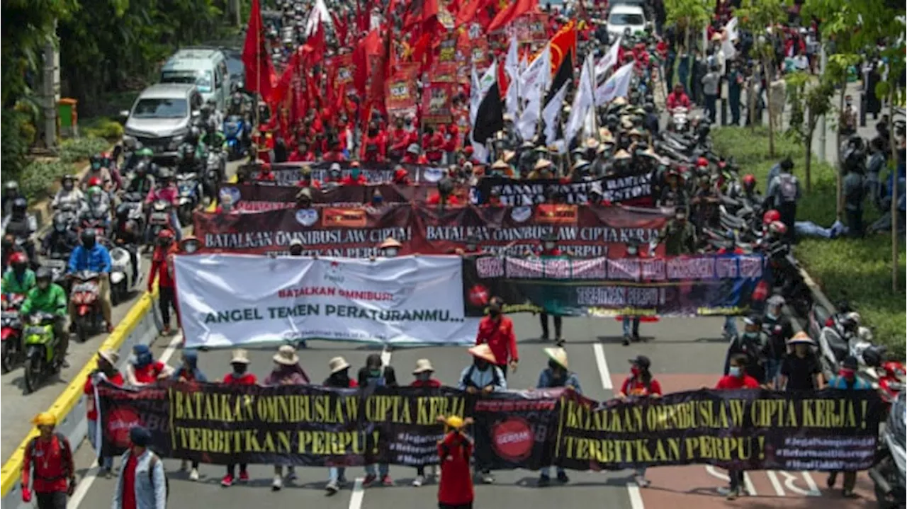 Tuntutan Buruh dalam Aksi May Day, Cabut UU Cipta Kerja hingga Tolak Upah Murah