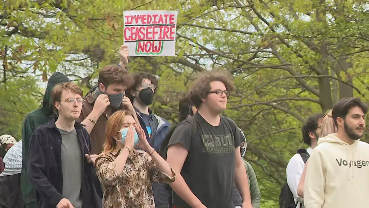 U of R students rally after school announces possible suspensions over campus protests