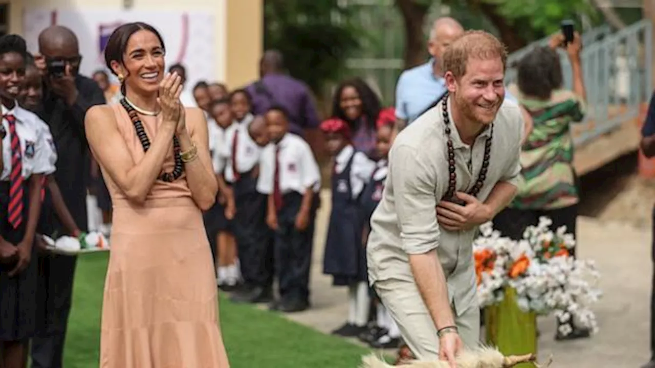 Prince Harry, Meghan Markle visit Nigeria, share mental health message with kids