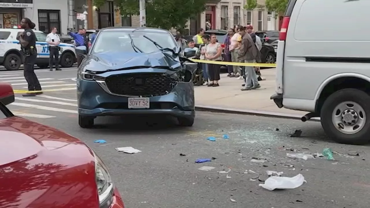 1 dead, 1 injured after being struck by vehicle in Bushwick; driver flees on foot: police