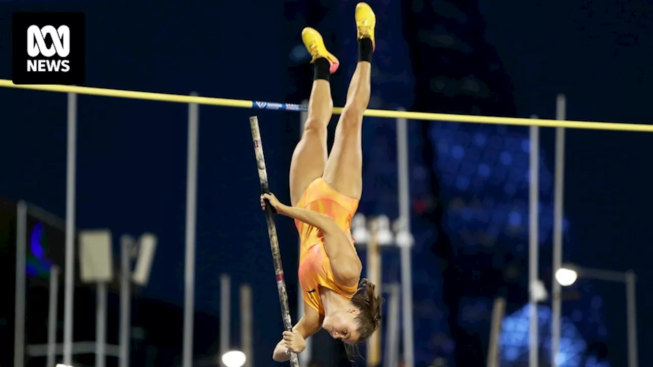 World pole vault champion Nina Kennedy scores podium finish at Doha Diamond League meet