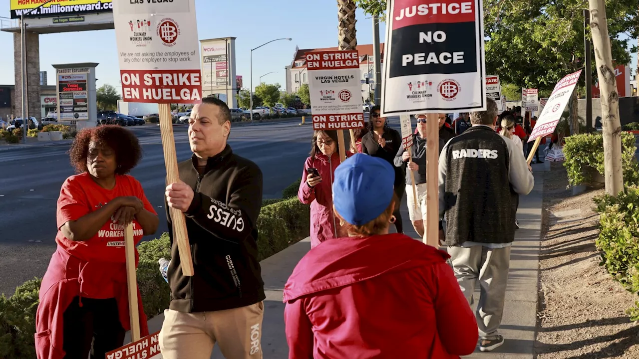 700 union workers launch 48-hour strike at Virgin Hotels casino off Las Vegas Strip