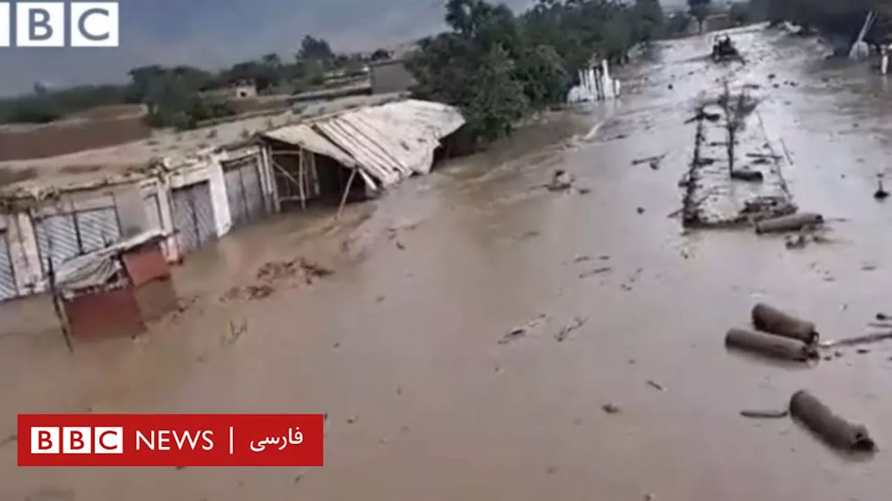 جاری شدن سیل در ولایت بغلان ده‌ها خانه را ویران کرد