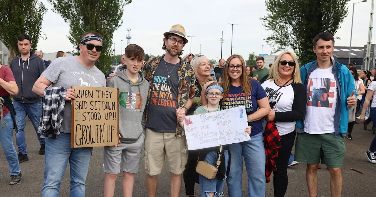 Bruce Springsteen fan pictures as thousands turn out for The Boss in Belfast