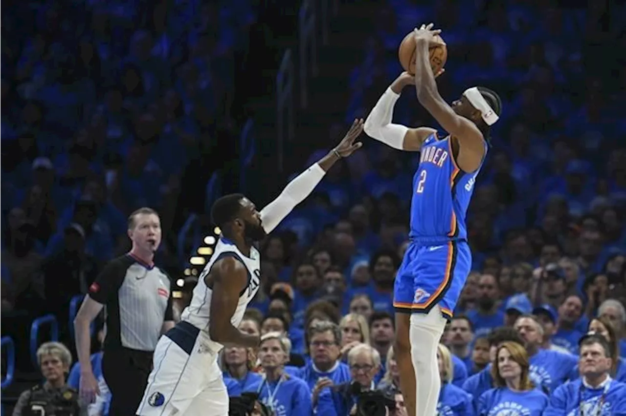 Doncic scores 29 points as Mavericks tip Thunder 119-110 to tie series