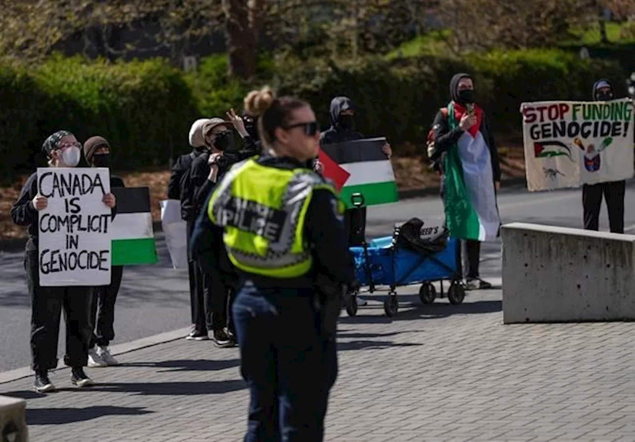 Police launch assault investigation into incidents at UVic's protest encampment