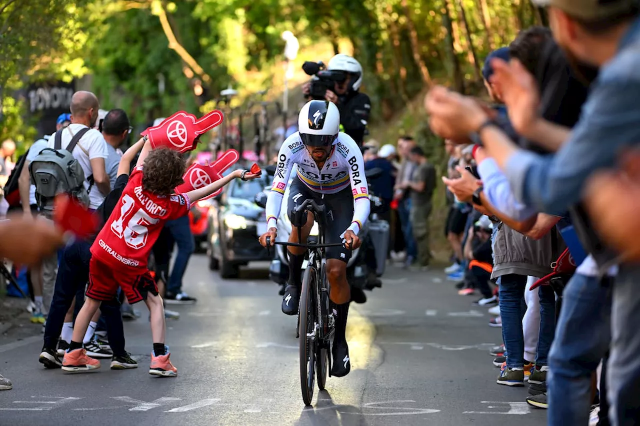 Daniel Felipe Martínez ascendió al segundo lugar del Giro de Italia