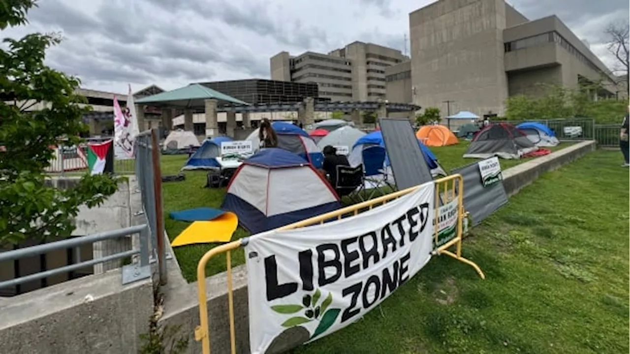 Pro-Palestinian encampment at Western University into 2nd day