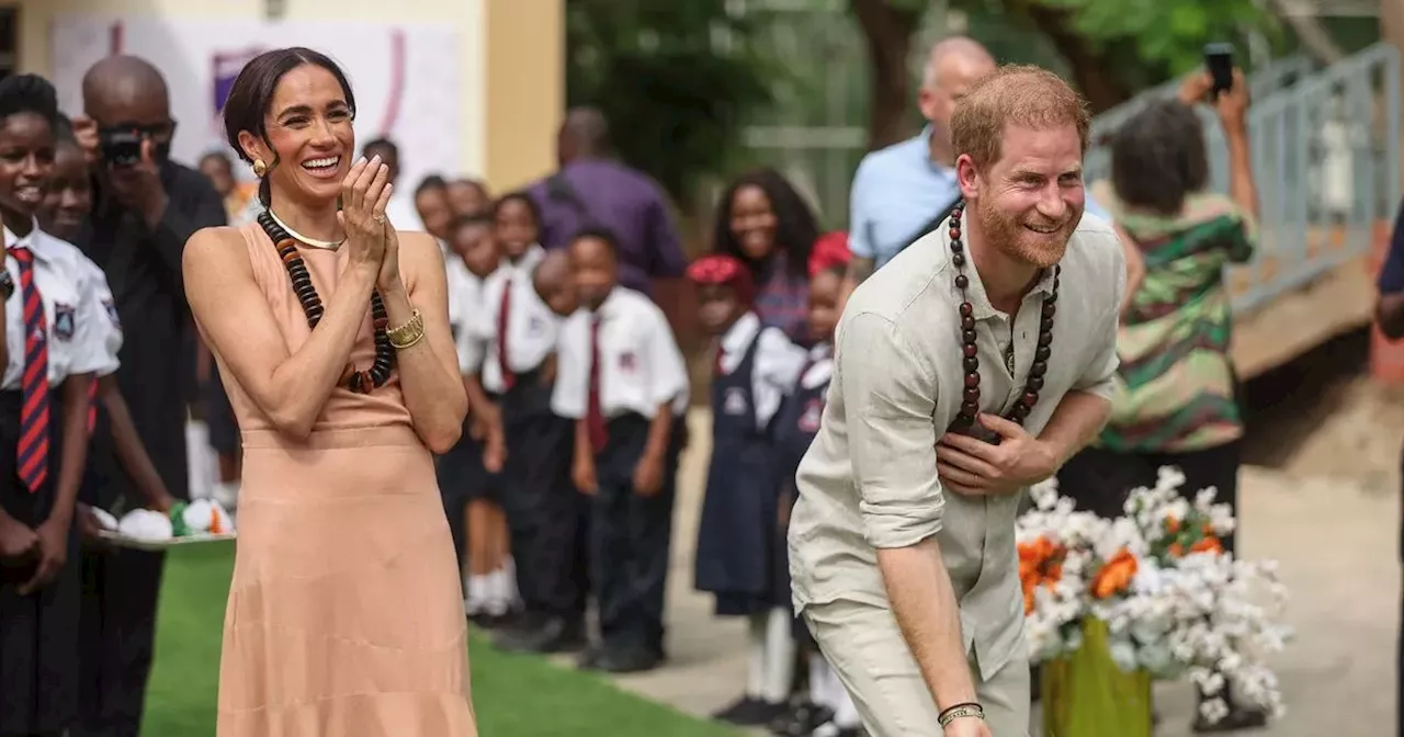 Meghan Markle and Prince Harry's first Nigeria appearance as they give speech