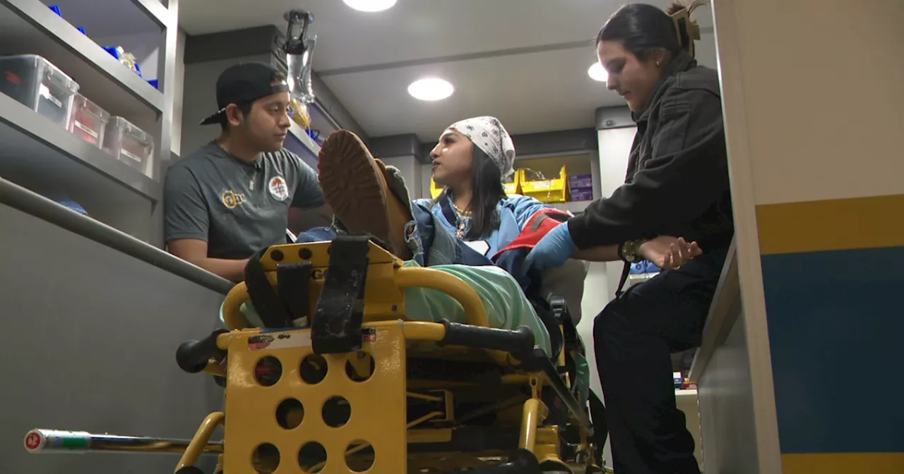 Ambulance simulator helping train Denver high school students for EMT certifications