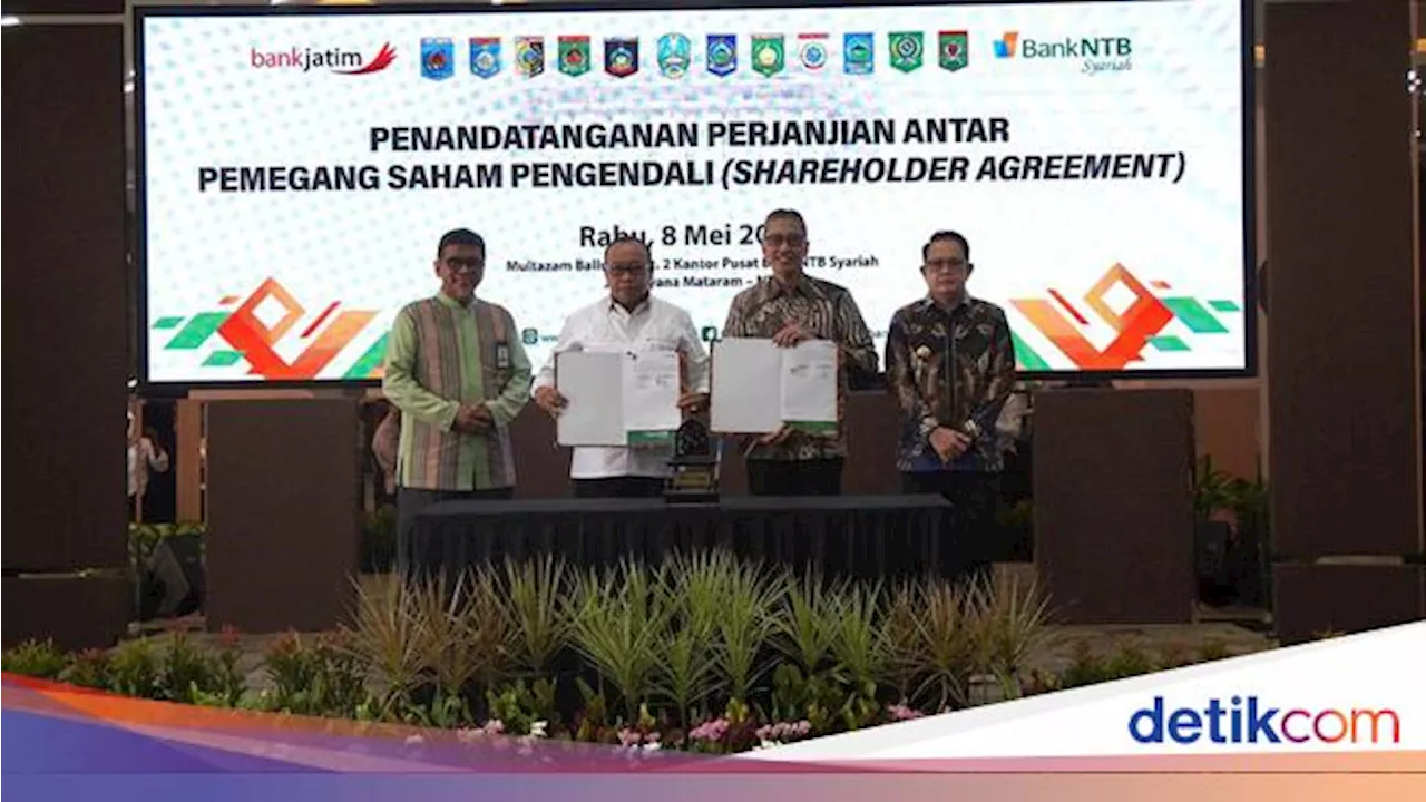 Bank NTB Syariah Resmi Sepakat Masuk Kelompok Usaha Bersama Bank Jatim