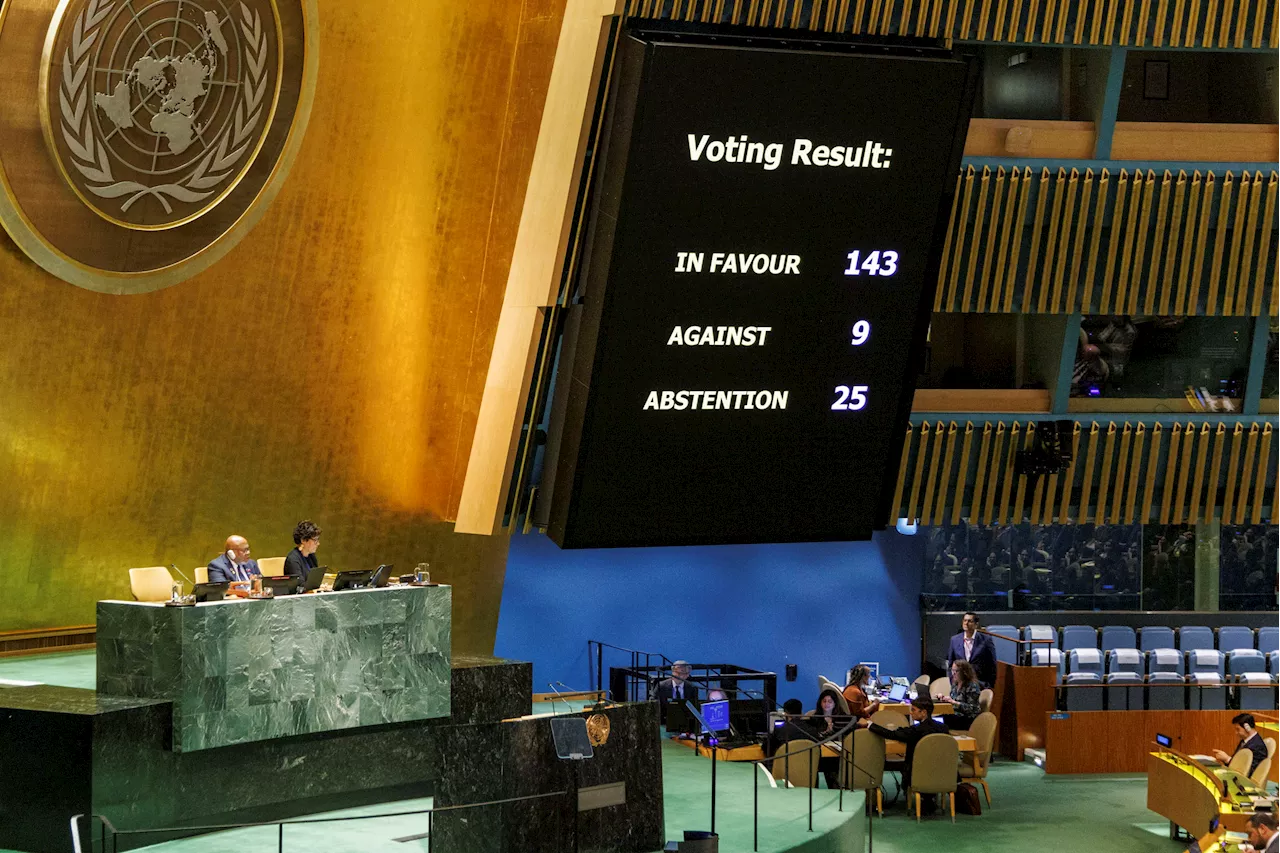 Integración plena de Palestina en ONU, apoyada por 143 Estados