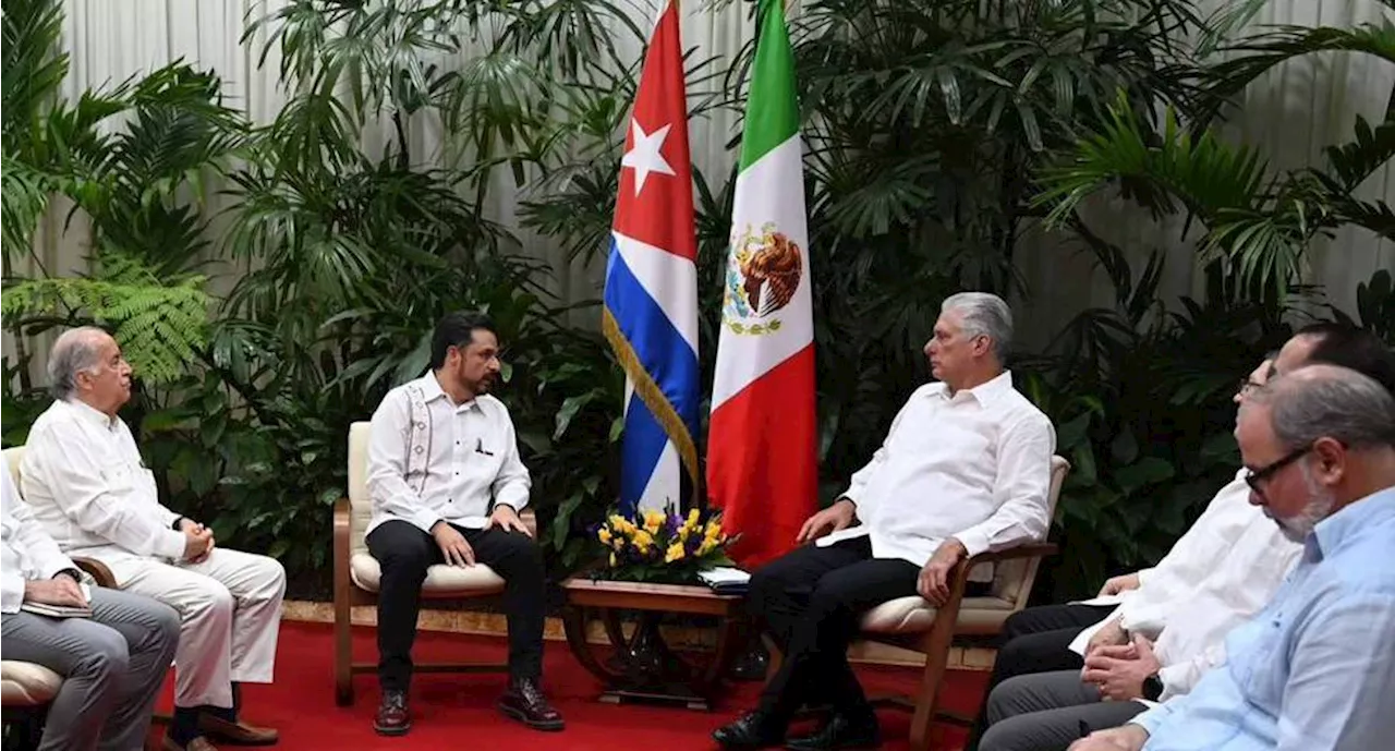 Zoé Robledo y Miguel Díaz-Canel planean aumentar cooperación entre el IMSS y Cuba