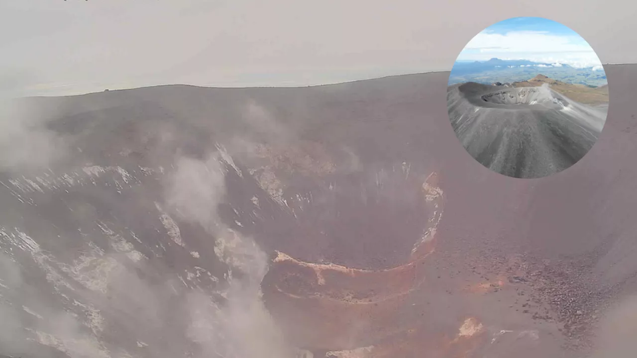 Impresionantes imágenes del volcán Puracé en alerta naranja: el SGC explica si puede haber una erupción