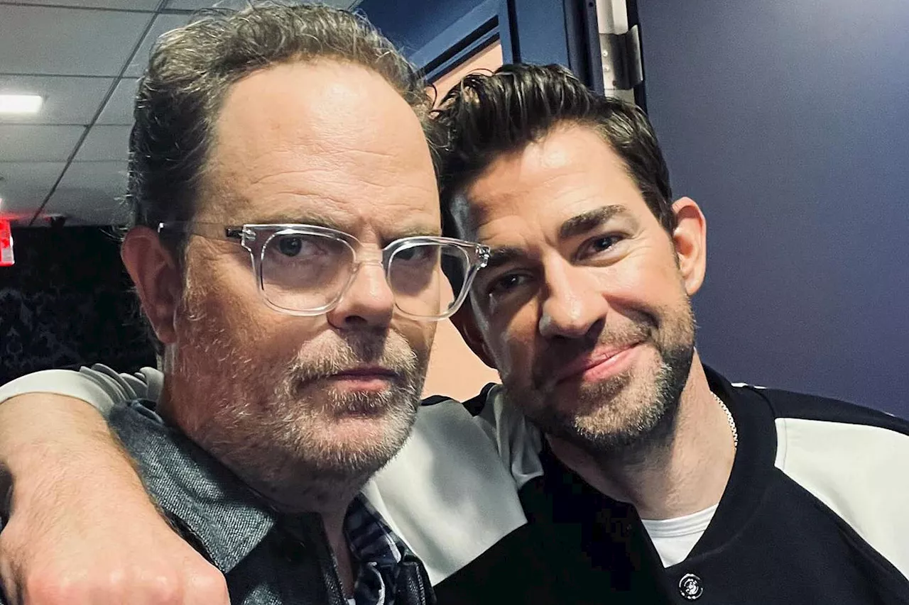 Rainn Wilson reunites with ‘big-hearted brother’ and The Office costar John Krasinski