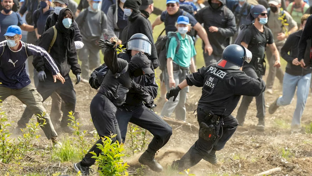 Protesters Try Storming Tesla Factory In Germany—Multiple Arrests Made