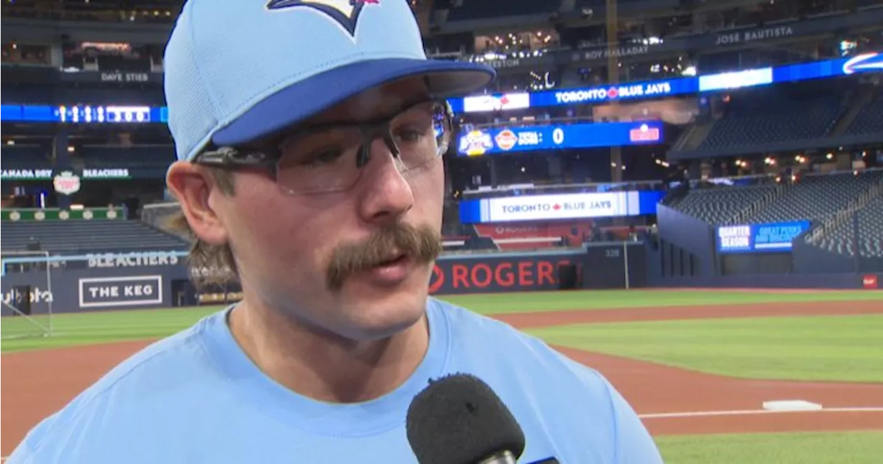 Blue Jays’ Davis Schneider on why iconic moustache is resonating with moms