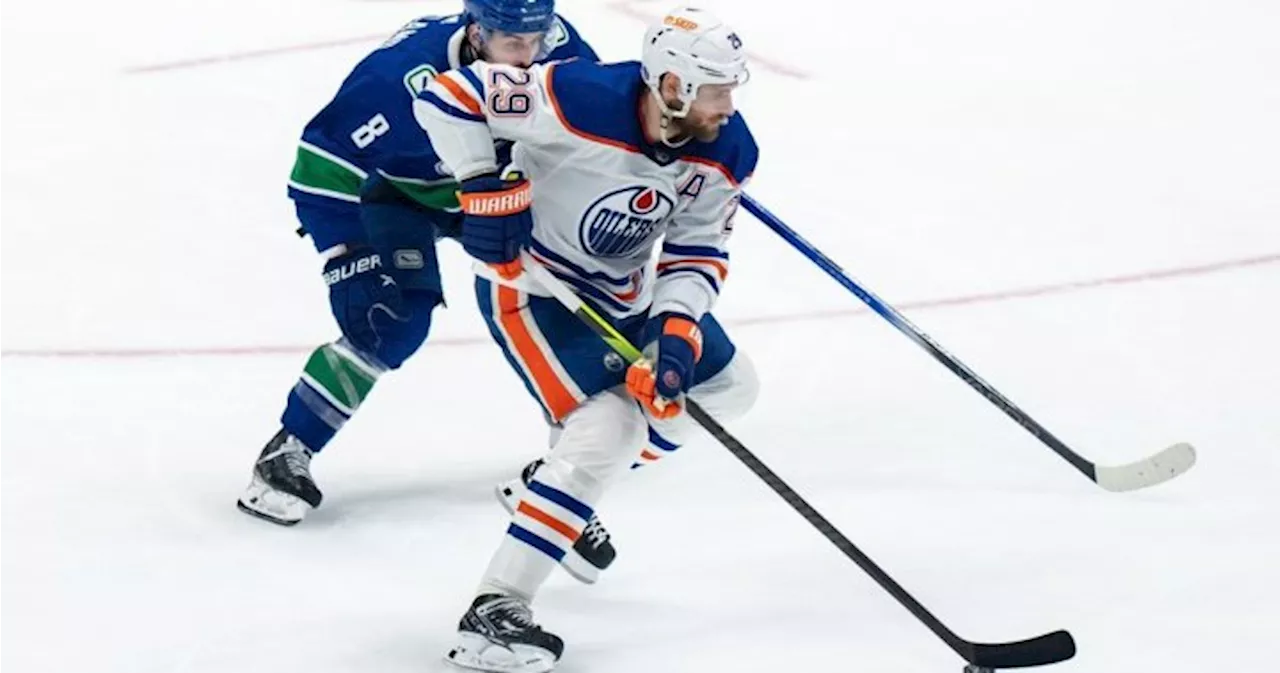 Leon Draisaitl misses Oilers practice after Game 1 of playoff series against Canucks