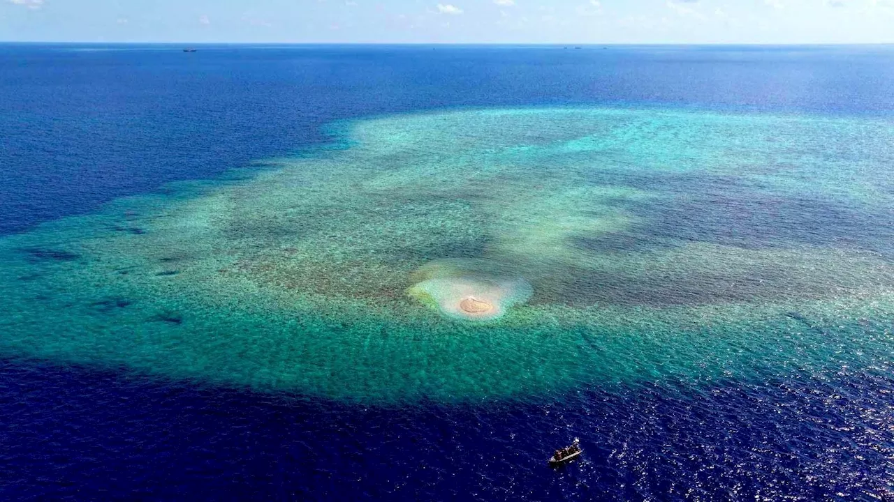 Crushed corals dumped near Escoda Shoal in WPS, similar to Sandy Cay — PCG