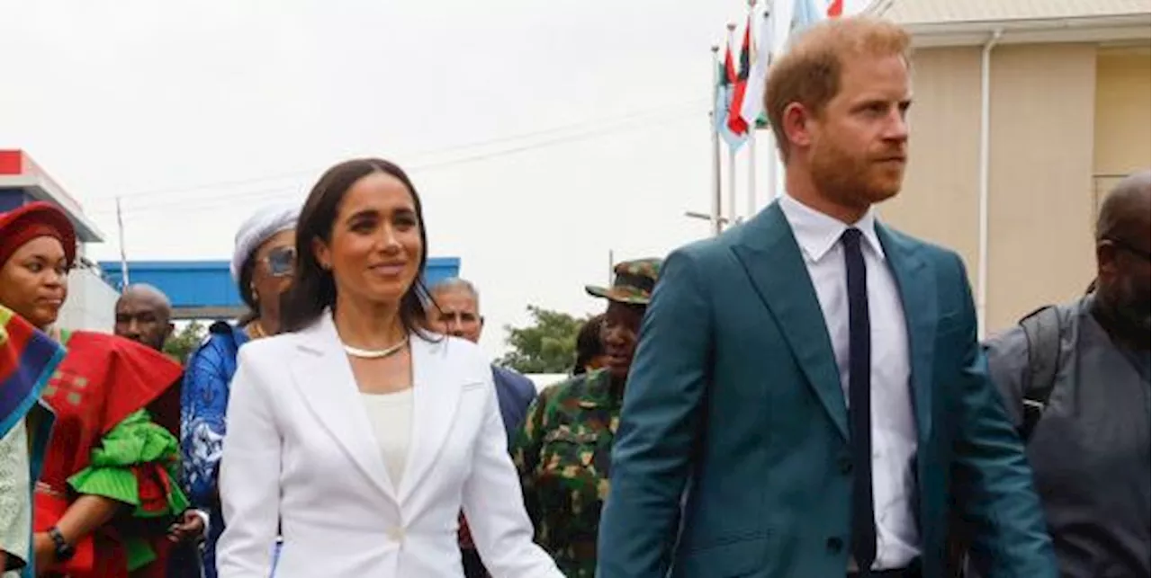 Duchess Meghan Changes Into a Crisp White Suit for Second Engagement in Nigeria