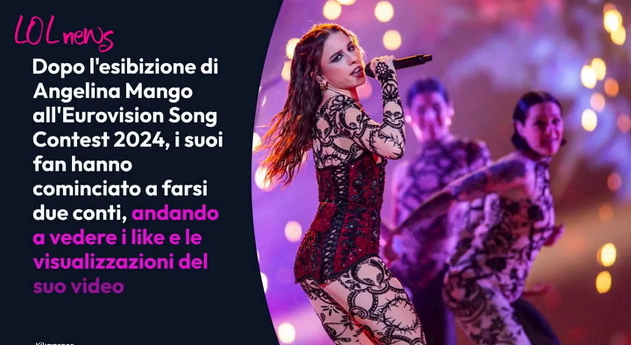 Eurovision 2024, la classifica dei video con più like (c'è anche quello di Angelina Mango): ecco i primi tre