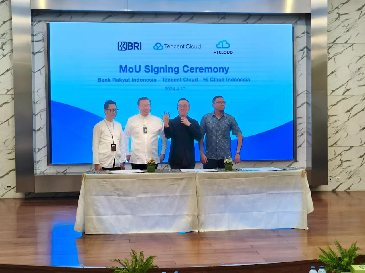 BRI Gandeng Tencent Cloud dan Hi Cloud Indonesia untuk Perkuat Kapabilitas Digital