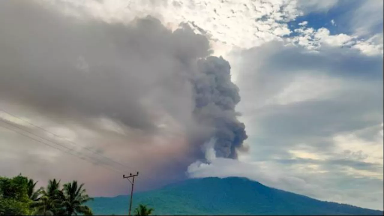 Gunung Lewotobi Laki-laki Kembali Erupsi, PVMBG Keluarkan Peringatan