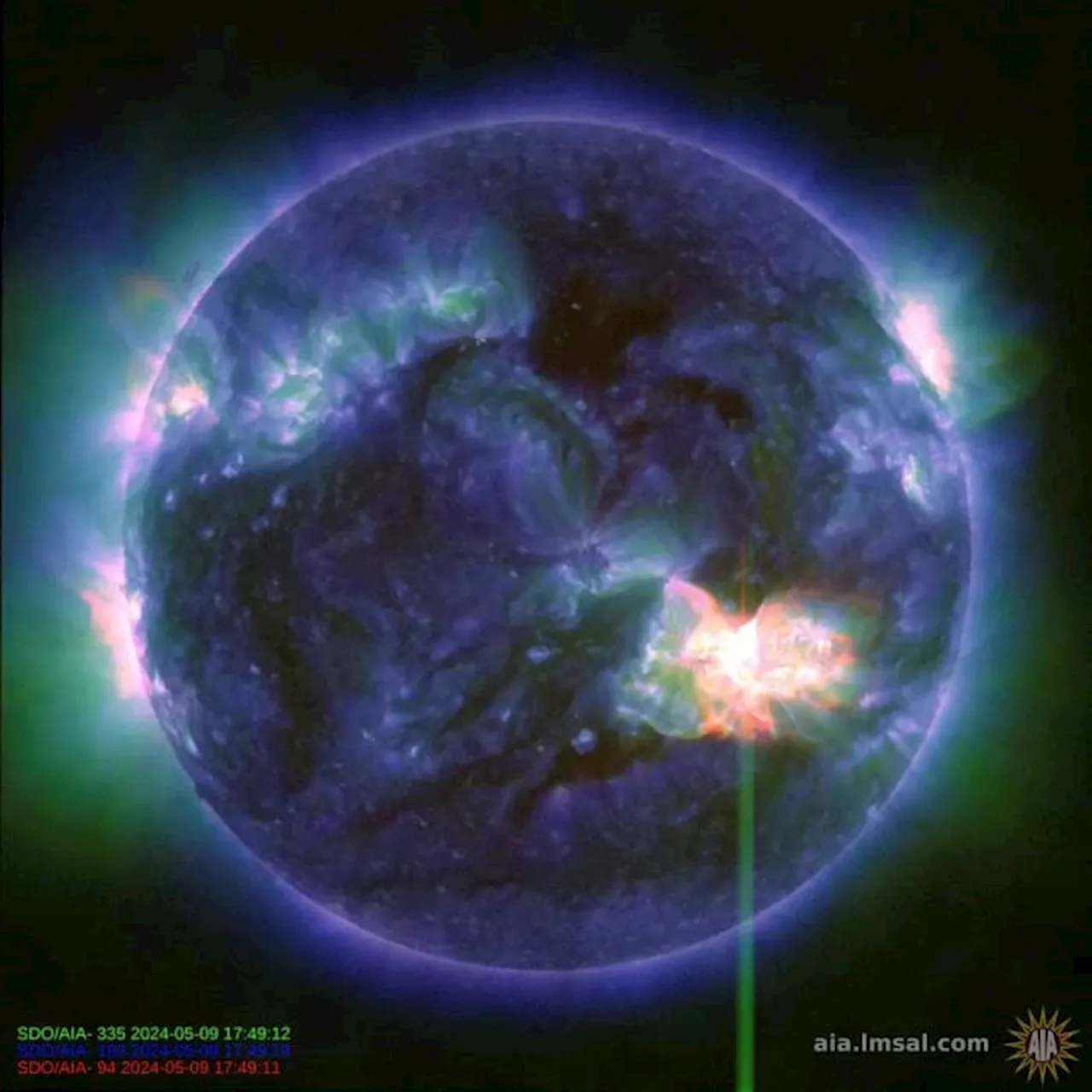 Strong solar storm could disrupt communications and produce northern lights in US