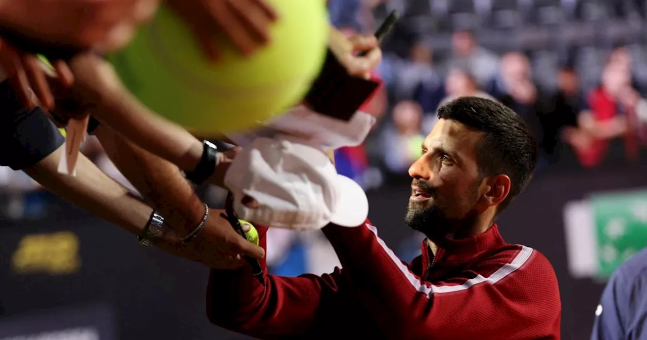 Tennis-Star Djokovic nach Attacke in Rom mit blutender Wunde am Kopf