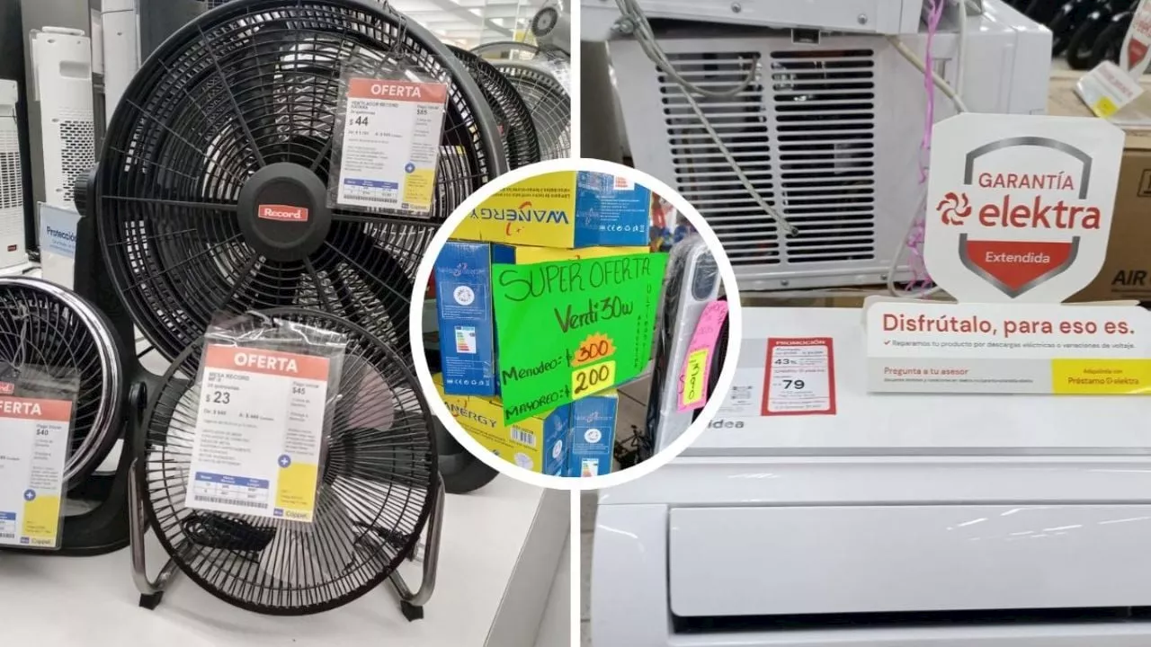 Por ola de calor, aumentan ventas de ventiladores y aires acondicionados en Veracruz