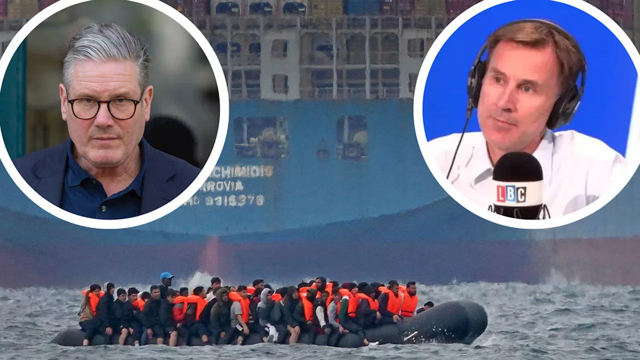 Chancellor brands Labour plan to tackle small boat crossings 'absolute joke' which will 'encourage more...