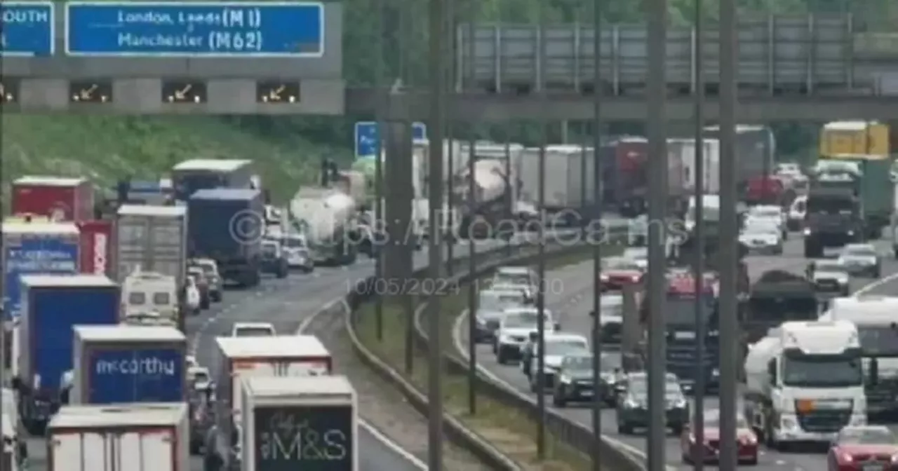 A1M traffic live updates as drivers face long delays after crash