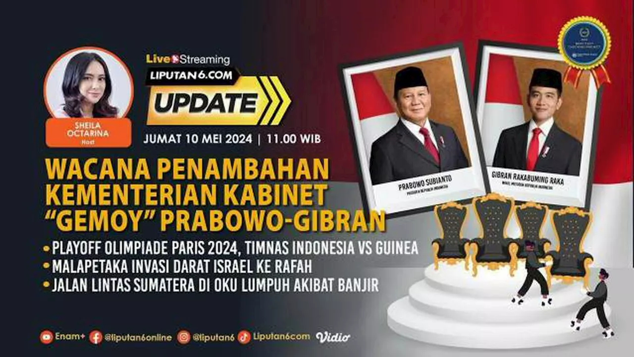 Wacana Penambahan Kementerian Kabinet 'Gemoy' Prabowo-Gibran