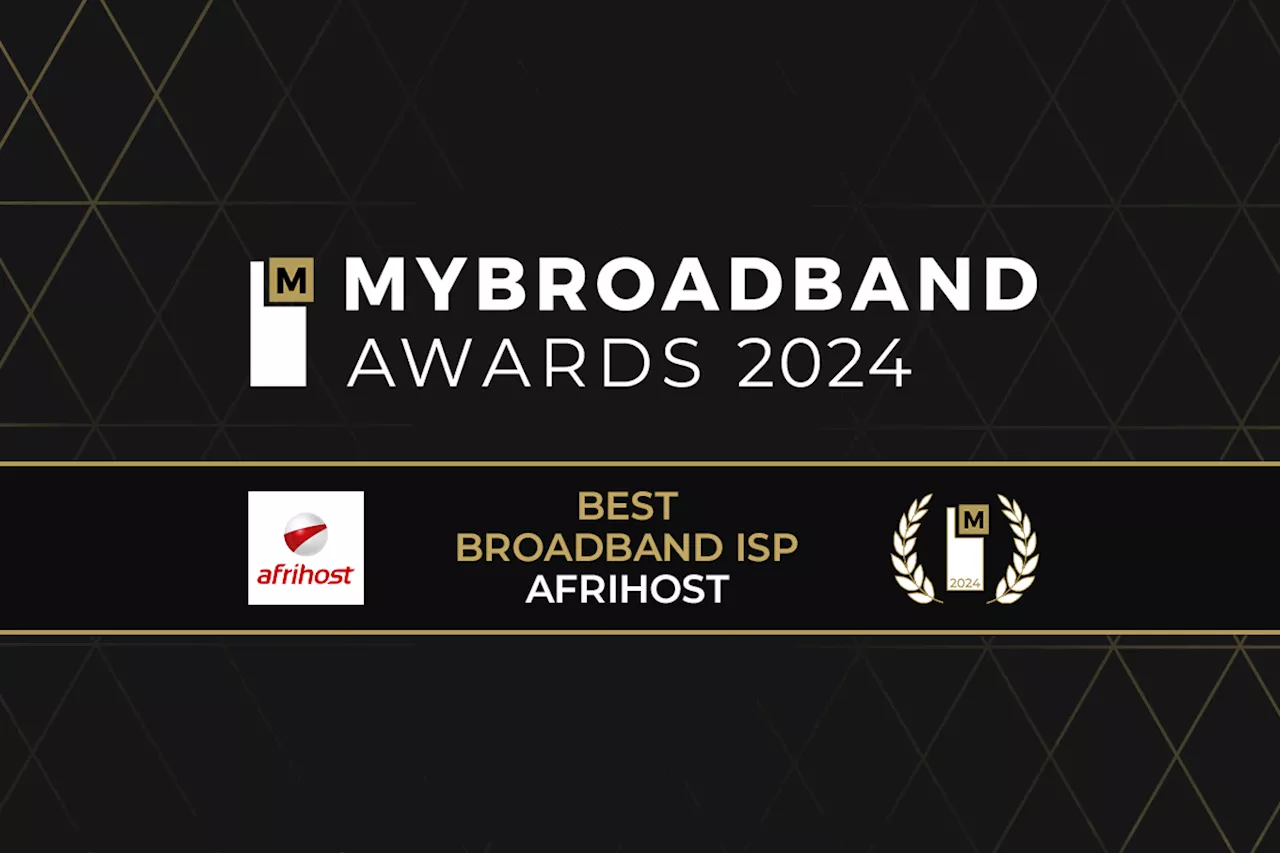 Afrihost won the 2024 MyBroadband Award for Best Broadband ISP