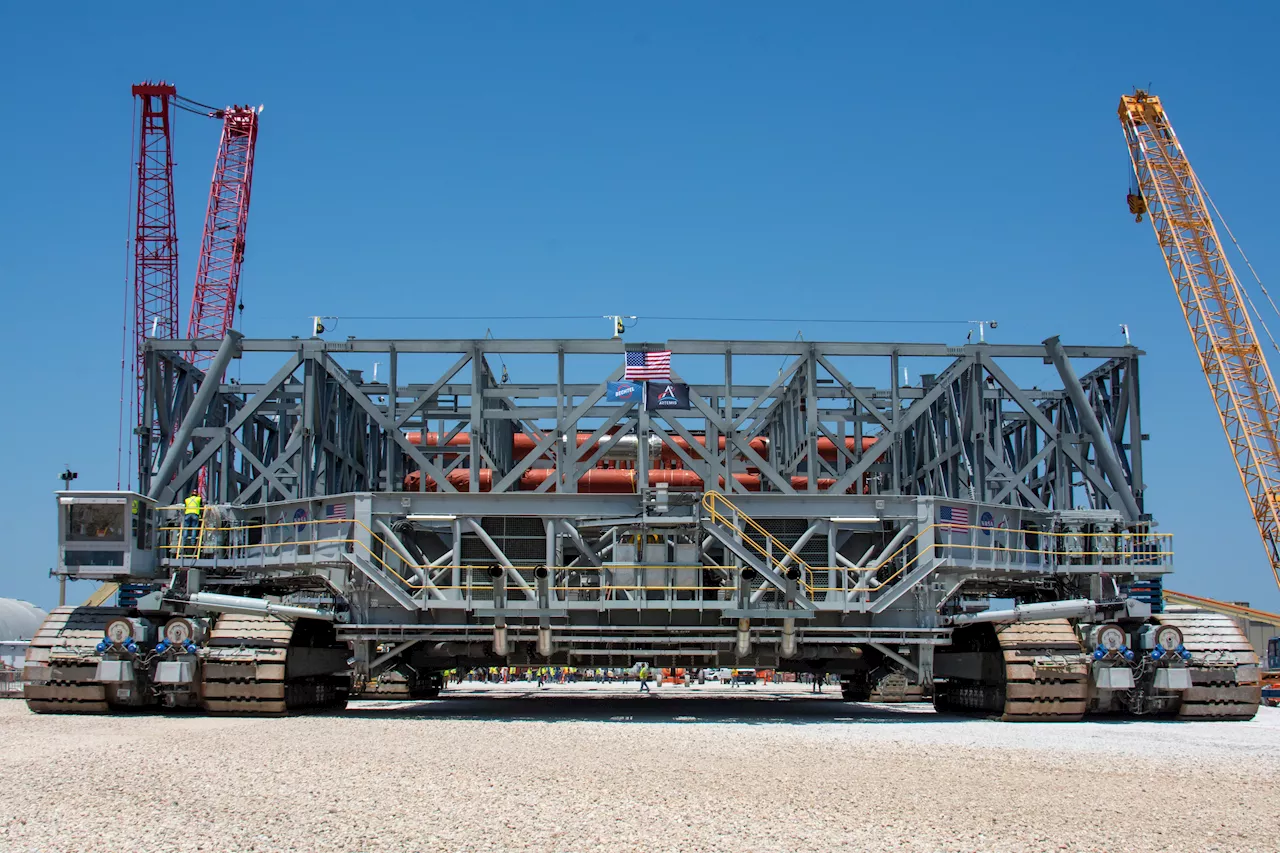 NASA’s New Mobile Launcher Stacks Up for Future Artemis Missions