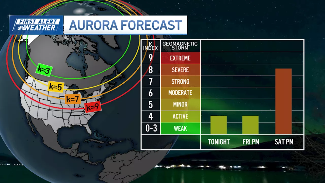 Will the northern lights be visible in New England this weekend?