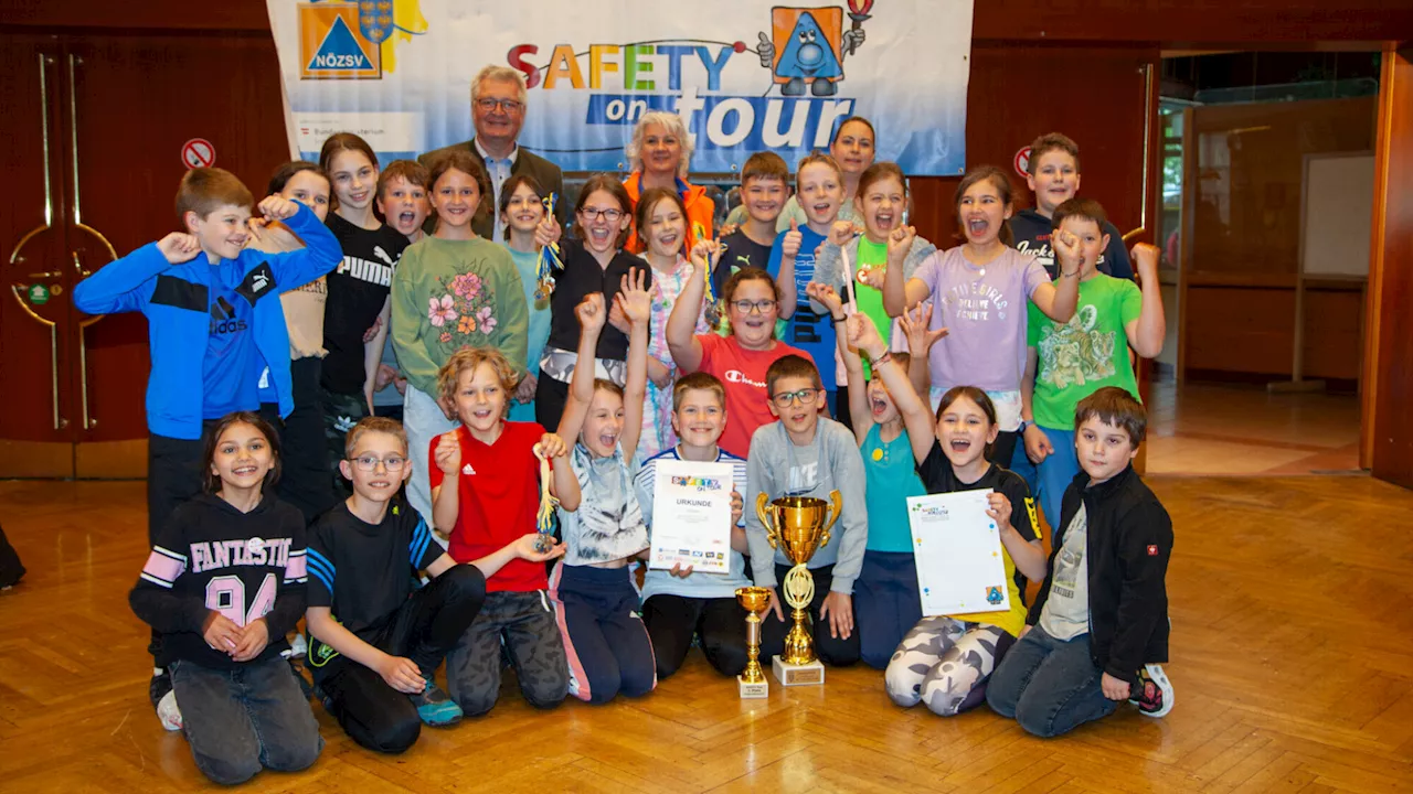 Volksschule Alland holt in Vösendorf „Safety Tour“-Finalticket