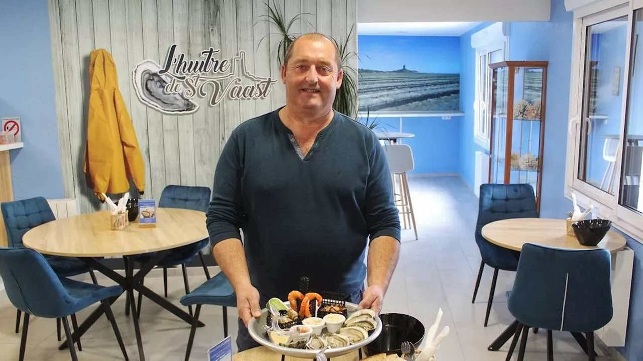 Cet ostréiculteur normand a ouvert un restaurant avec vue sur les parcs à huîtres