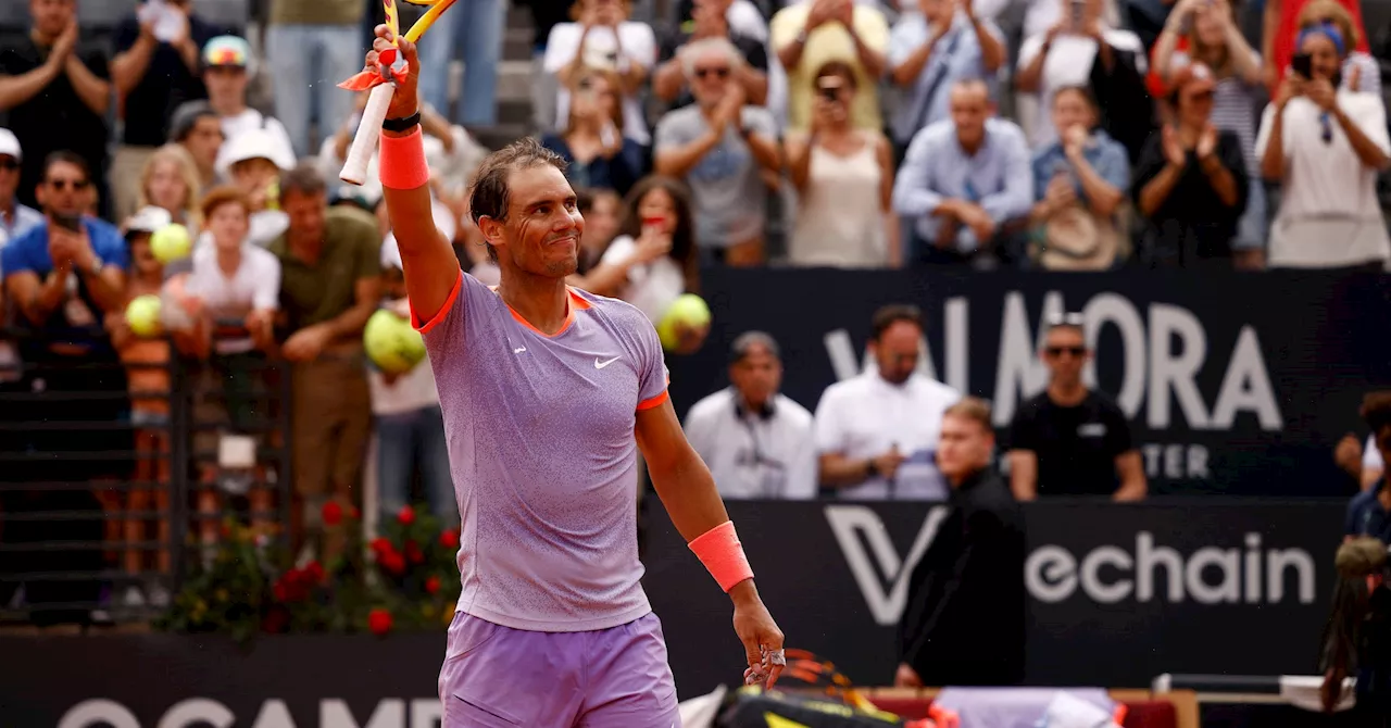 Nadal battles past Bergs in Italian Open first round