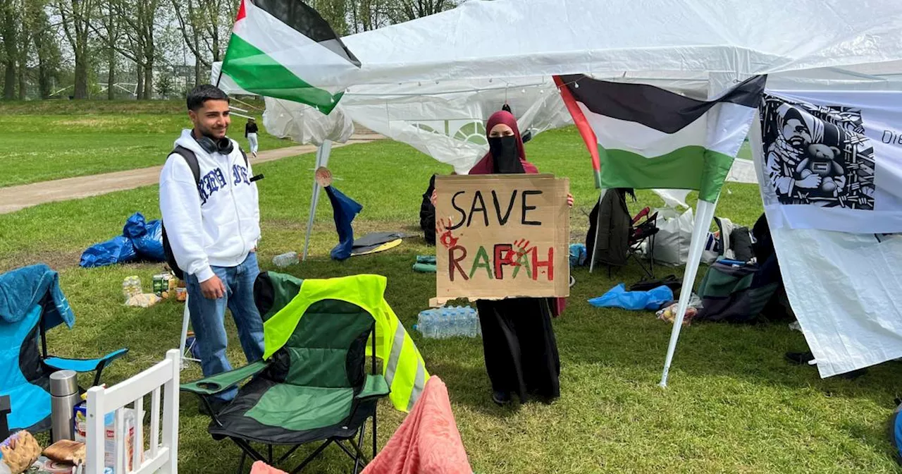 Pro-palästinensiche Demos vor deutschen Unis