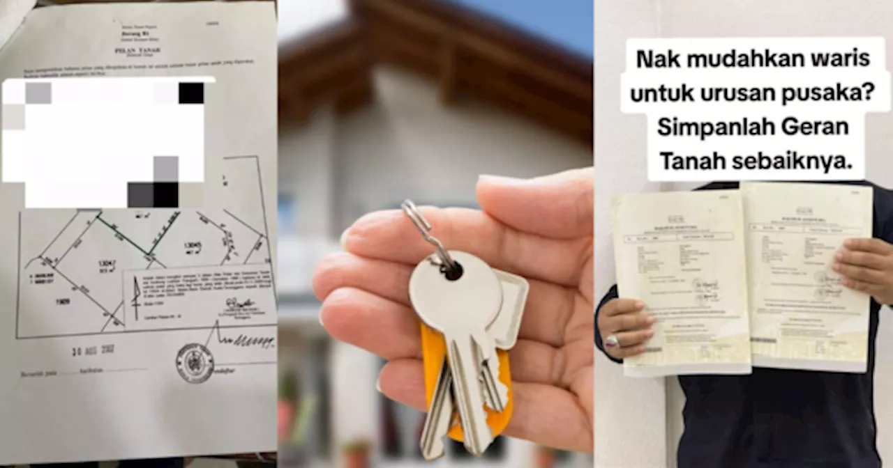 Peguam Kongsi Jangan Sesekali 'Laminate' Geran Tanah, Ia Dianggap Rosak & Perlu Ganti Baru