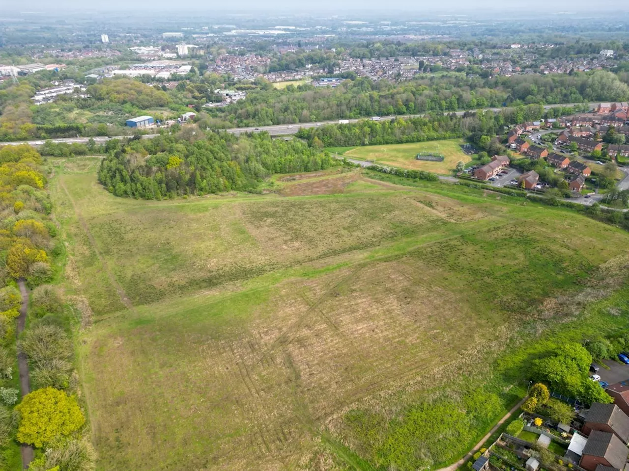 Plans submitted for two new sports pitches and a pavilion in a field in Telford