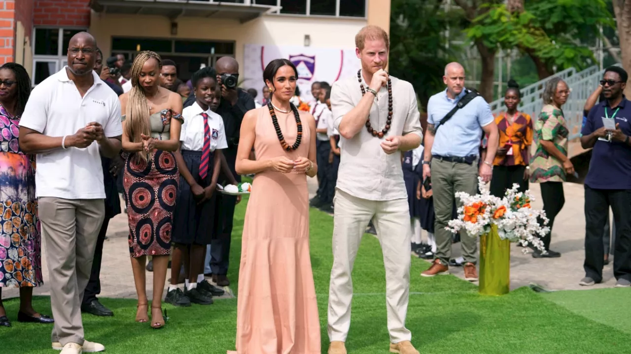 Prince Harry and Meghan Markle kick-start whirlwind Nigeria trip with school tour